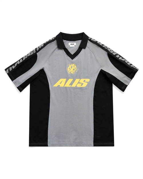 ALIS ALAIN POLO TEE BLACK/GREY
